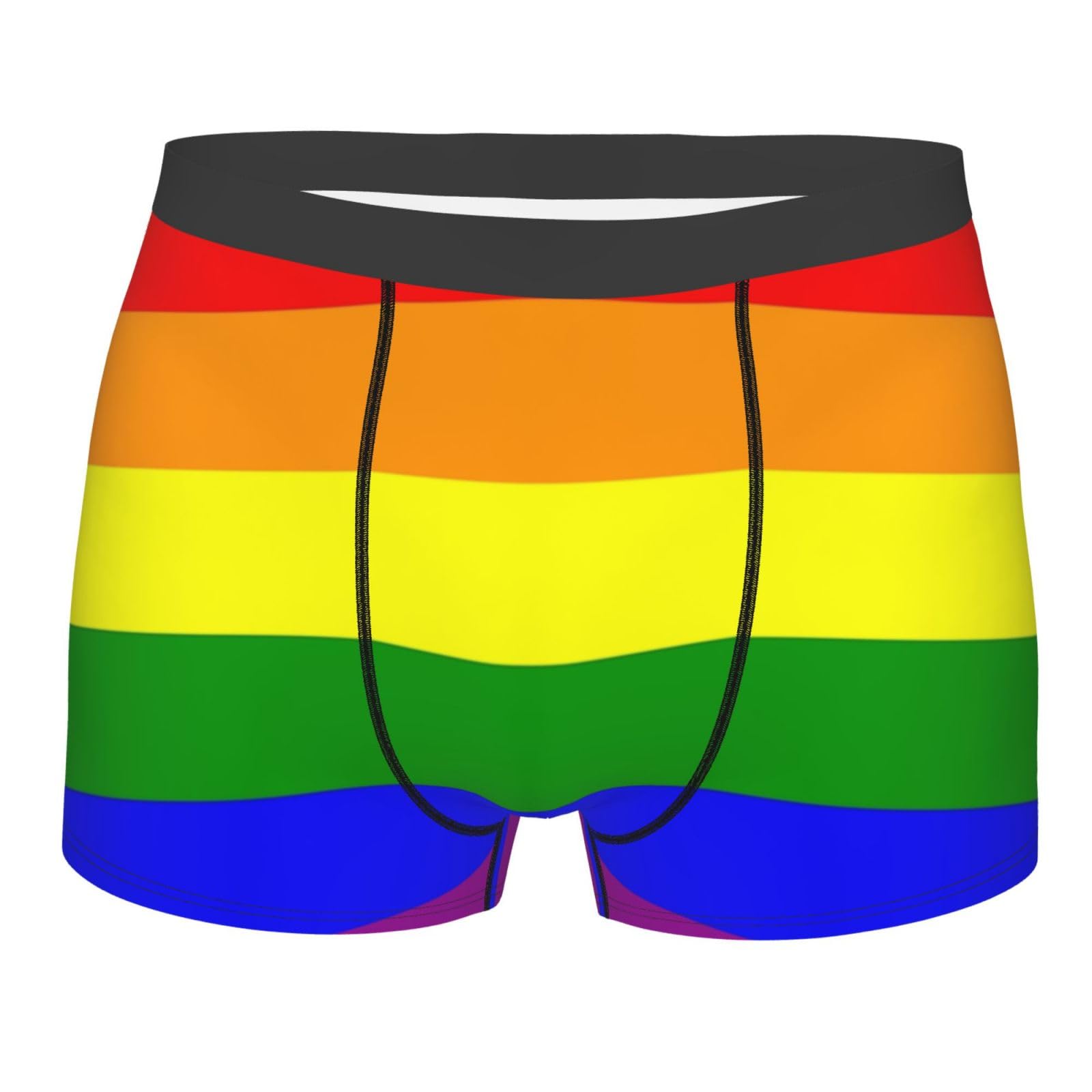 Lgbt Pride Flag Men's Underwear Breathable Boxer Briefs Stretch Trunks