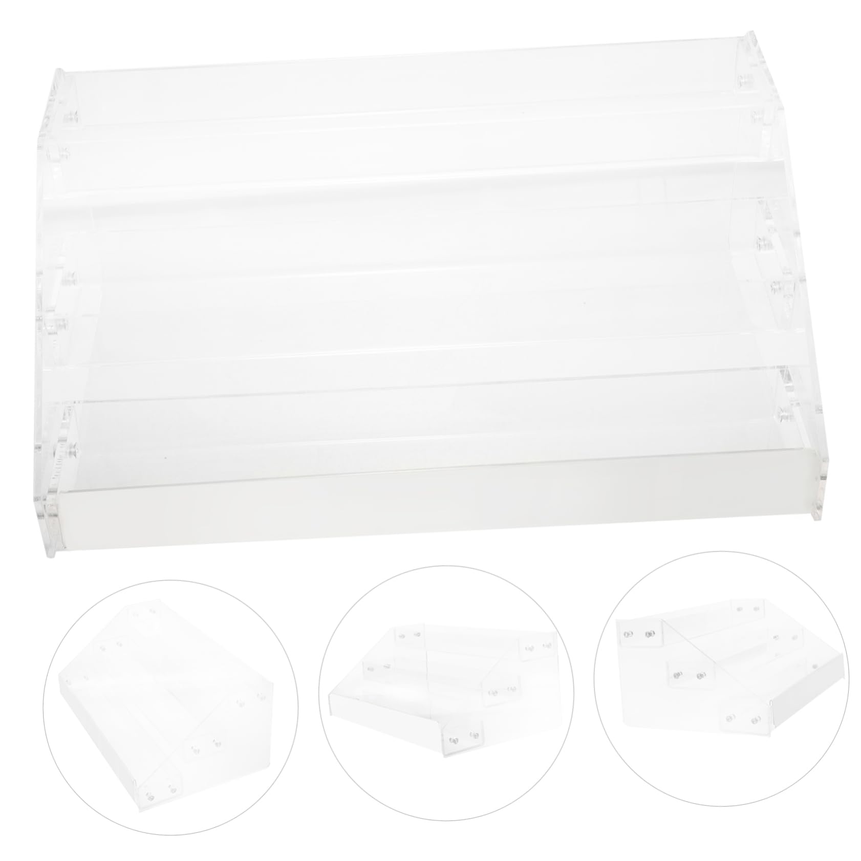 JEWEDECO Shop Display Stand Acrylic Multi-layer Snack Display Rack Snack Display Rack Cigarettes Display Rack