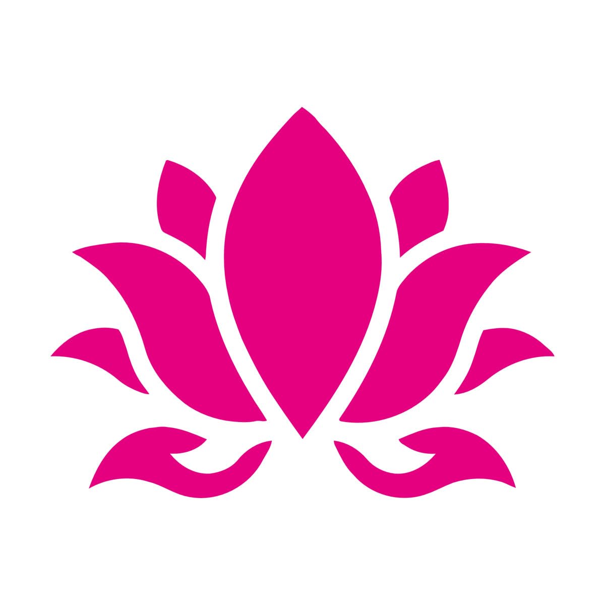 Lettering Stickers Lotus Flower Buddhism Hinduism Yoga 81x104.7cm Self Adhesive Extra Large Rosered
