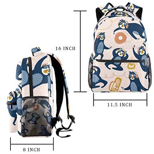 Sac à dos de voyage avec porte-bouteille intégré Medium jaune couleur 8