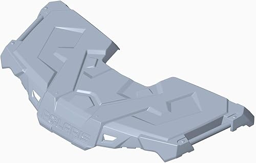 Polaris Rack delantero ATV con ensamblaje de enchufes, negro brillante, pieza original OEM 2636440-070, cantidad 1