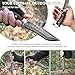 Handmade Damascus Hunting Knife,10.4