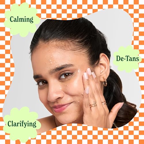 Image of Allyv All The Peels Peel & Polish Gel with Lactic Acid, Fennel & Chamomile - Exfoliating, De-Tan & Brightening Face Gel, Removes Dead Skin, Clarifying & Soothing - 100 ml