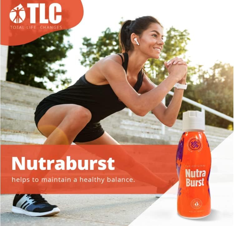 Total Life Changes NutraBurst Premium Liquid Multivitamin - Powerful Nutritional Formula - Boosts Energy, Detoxify and Balance Your Diet - 32 Servings Per Bottle (16 fl Oz | 470ml)