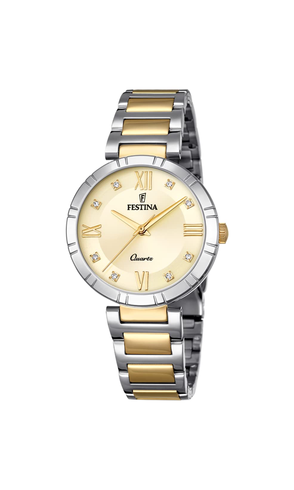 FestinaReloj Analógico para Mujer de Cuarzo con Correa en Acero Inoxidable F16937/B