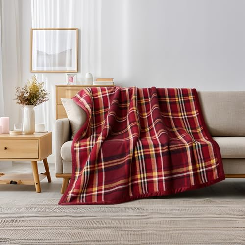 ALPHA HOME Soft Throw Blankets for Couch Bed Warm Gifts for Women Men Pet Christmas