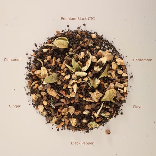Image of The Pahadi Story Masala Chai Refill Pack 175g | Natural Indian Spiced Tea | No Added Flavours | Strong Aroma Kadak Taste, Authentic Masala Chai