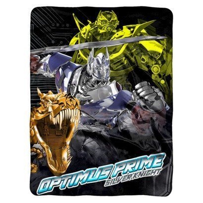 Transformers Optimus Prime Silver Night Super Plush Throw 60"x46"