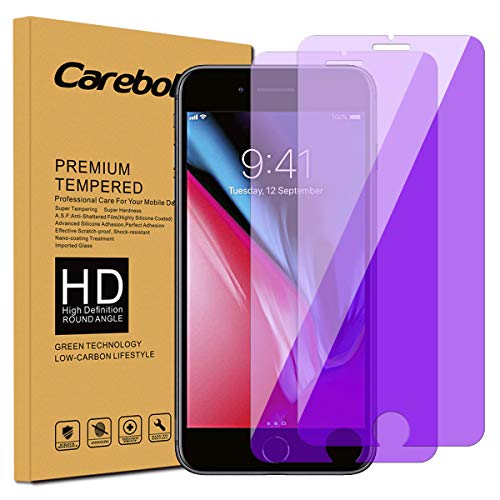 Carebol Anti Blue Light Tempered Glass Screen Protector for iPhone 8 Plus,7 Plus,6s Plus,6 Plus [5.5