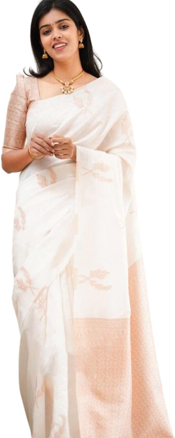 Shiv TextilesWomen's Jacquard Polyester Saree