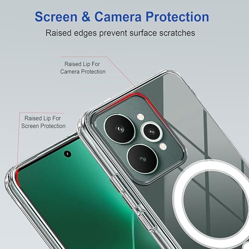 Image of Zapcase Back Case Cover for Realme 15 5G | Compatible for Realme 15 5G Back Cover | Compatible with MagSafe | Scratch-Resistant Back Cover | Clear