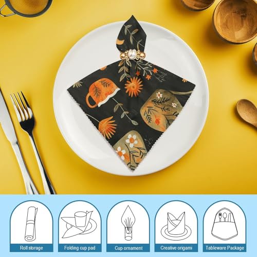 Servilletas de Tela Reutilizables 18x18 Pulgadas Set 2 PCS miniatura 7