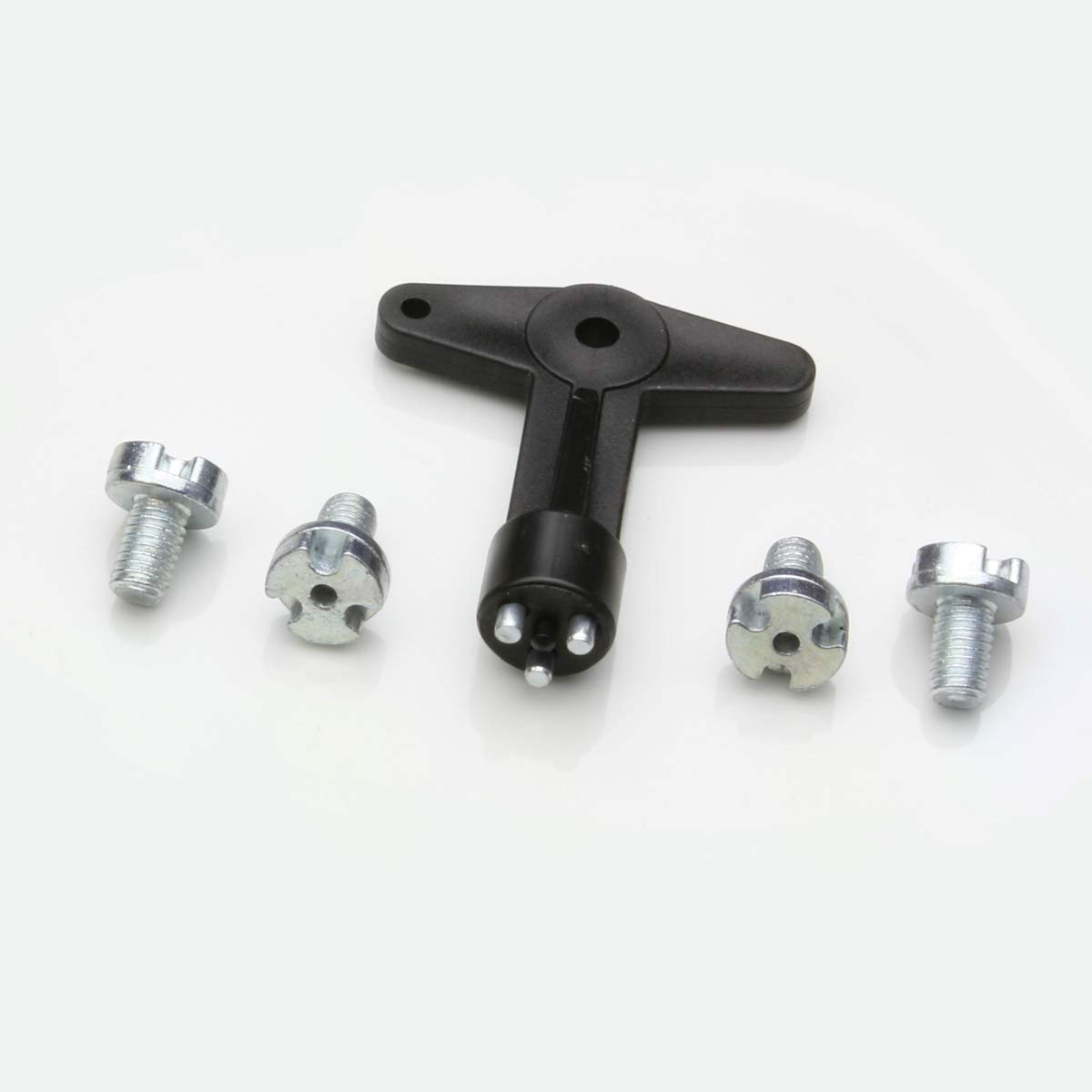 LST 1 FELGENDECKEL SCHLÜSSEL MIT 4 SICHERHEITSSCHRAUBEN TEILE SET 