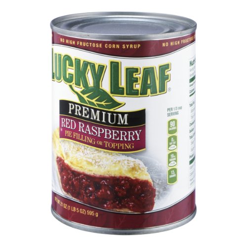 Lucky Leaf Red Raspberry Premium Pie Filling or Topping (2 Pack) 21 oz Cans