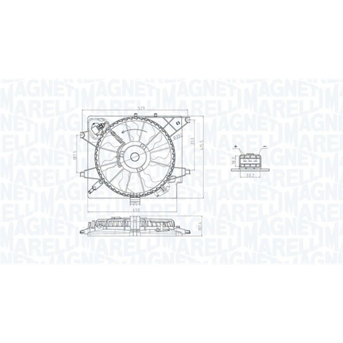 Electroventilador del motor