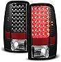 AKKON - For Black 00-06 Suburban Tahoe Yukon XL Liftgate Model Rear LED Tail Lights Brake Lamps Replacement