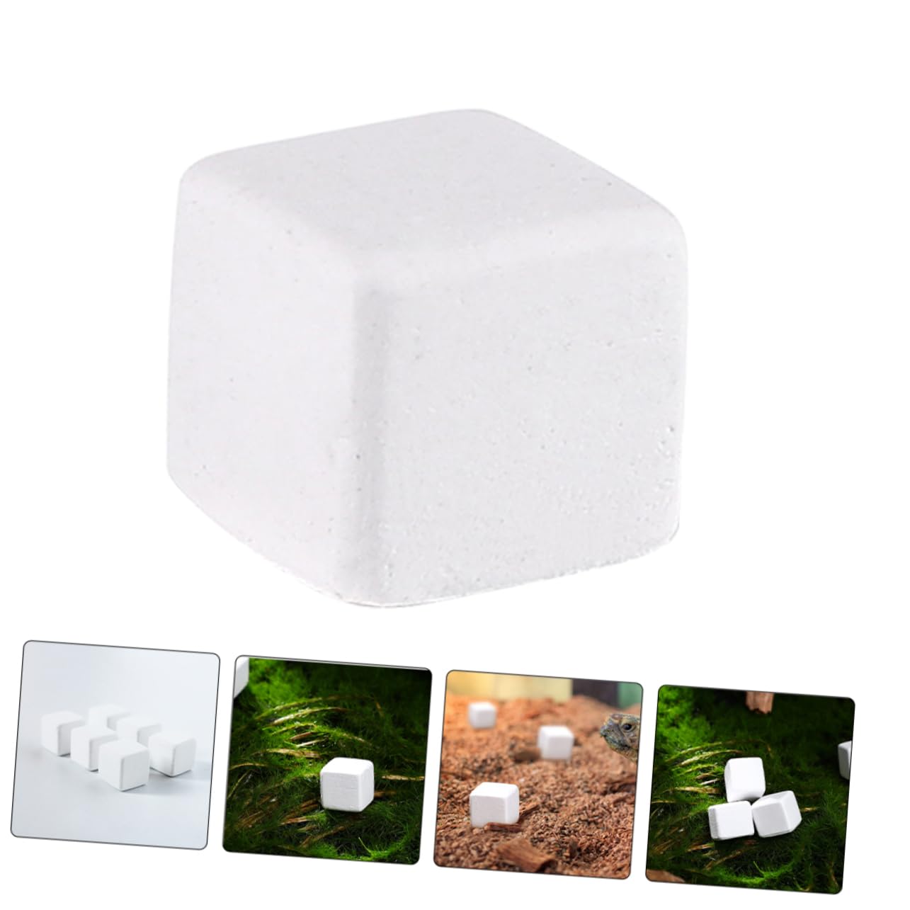 Bloques Minerales Calcio para Tortugas y Reptiles Acuáticos, Complemento Nutricional 30 Unidades, Minerales Naturales para Salud Dental y Estabilización del Agua, Adecuado