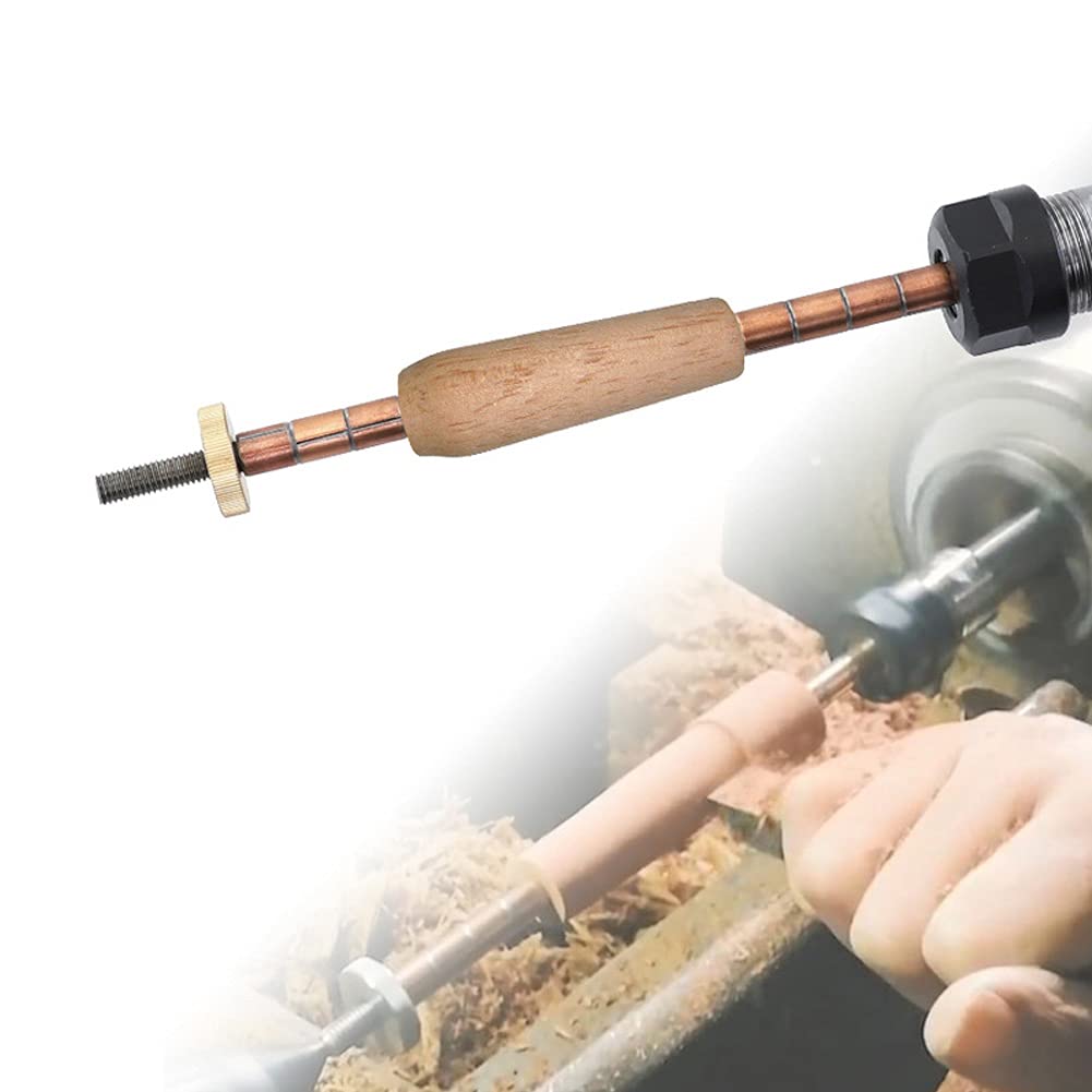 Kit per la Creazione di Penne per la Tornitura del Legno Mt1 Mandrino per Penna Regolabile Penna per la Lavorazione del Legno in Acciaio Mandrino per Tornitura Parti del Tornio Manico dritto
