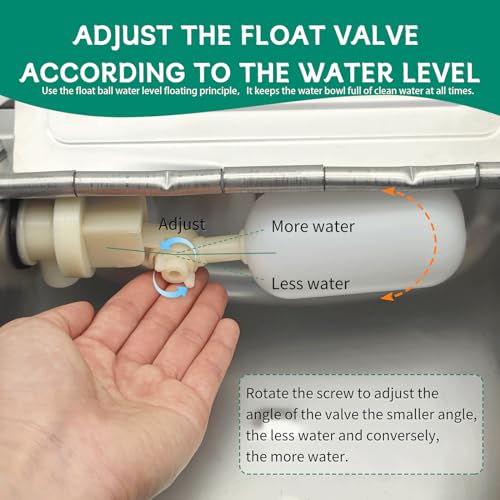 Abustle Pig 304 Stainless Steel Automatic Livestock Waterer With Float Valve And 39 Inch Water Hose thumb #3
