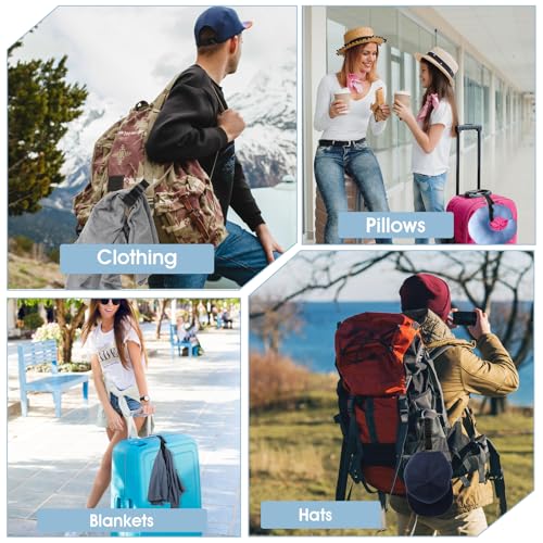 Image of 3 Pack Add a Bag Luggage Straps, Adjustable Suitcase Strap Luggages Connector Belt J Hook Carry Your Extra Backpack, Travel Attachment Travel Accessories for Connecting Your Luggage Jacket(Black)
