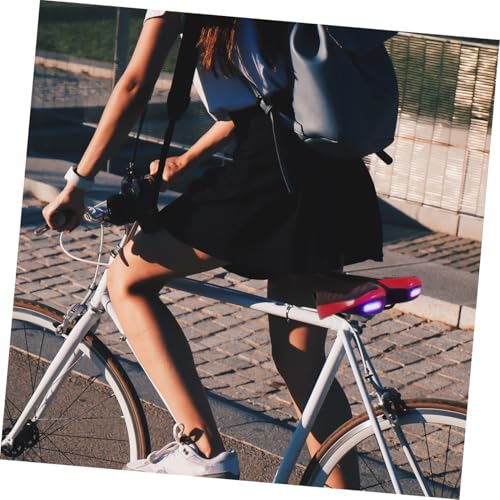 Selle de vélo VTT ergonomique anti-douleur avec éclairage LED intégré pour cyclisme nocturne - 7