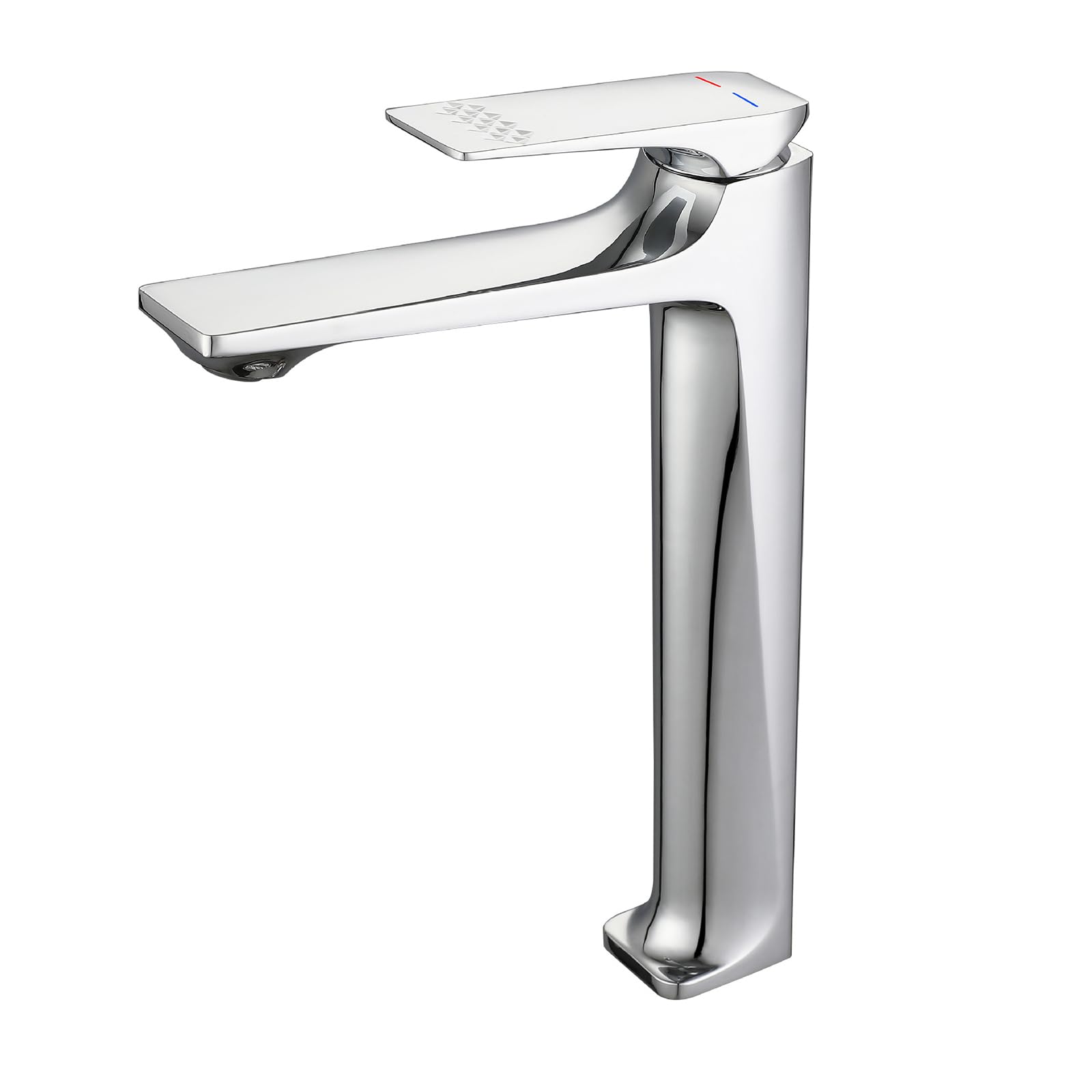 Waschbecken Armaturen Bad Einhandmischer Mischbatterie Badezimmer Wasserhahn Hoch Wasserhahn Badezimmer Warm Und Kaltmisch Einzelloch Komplett Aus Kupfer,Chrom,hoch