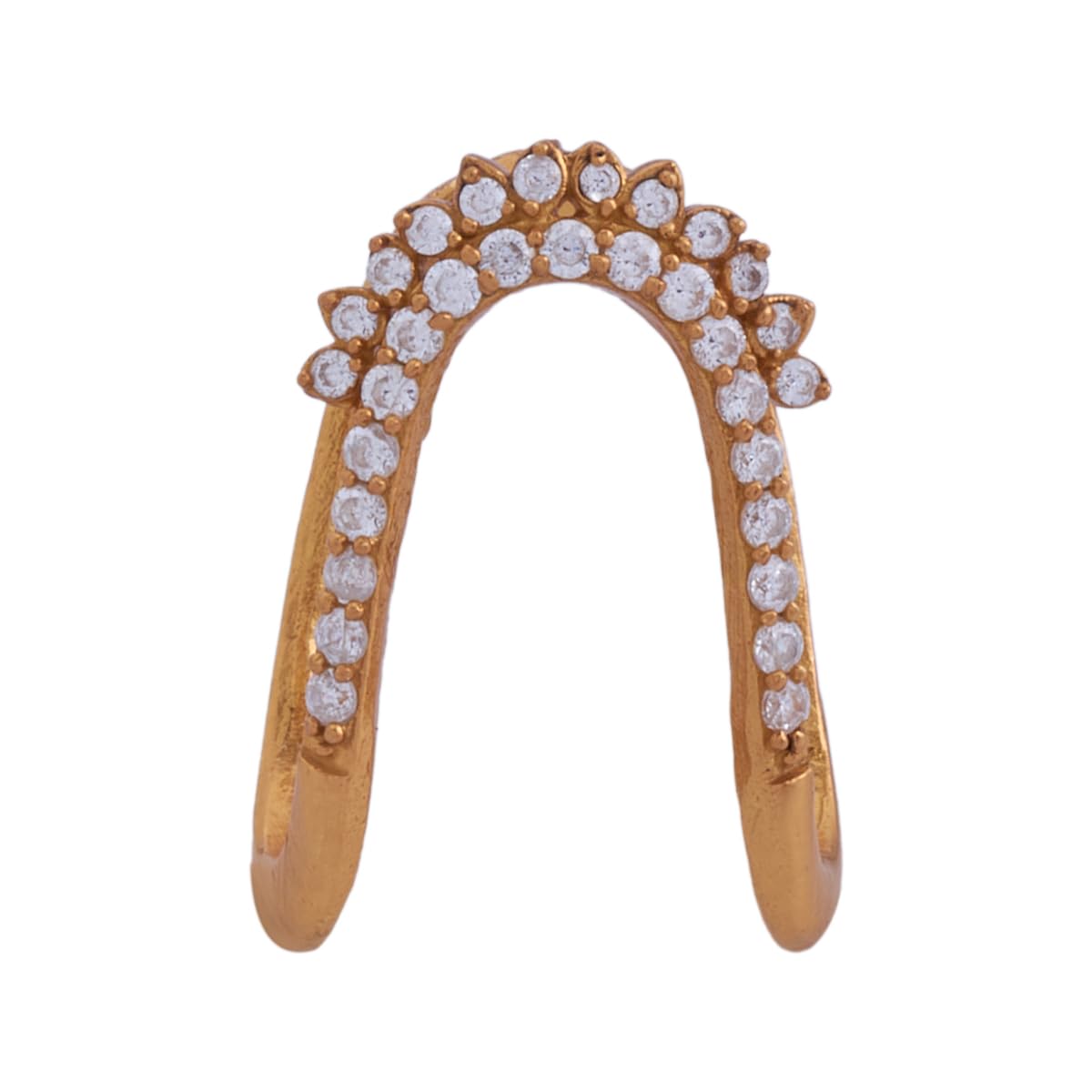 Fashion Jewellery White Gold Plated Ethnic 92.5 Pure Silver Temple Finger Ring-image-43