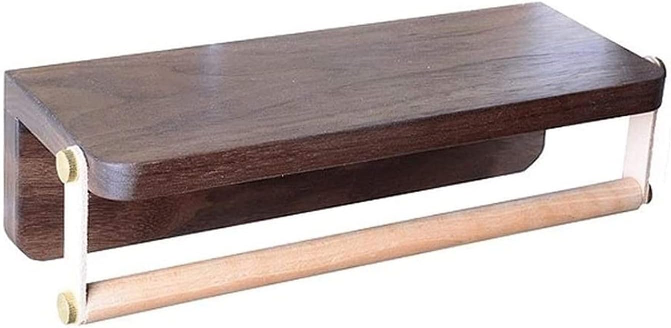 ZALORD Toilet Paper Holder Toilet Paper Holders Wood Toilet