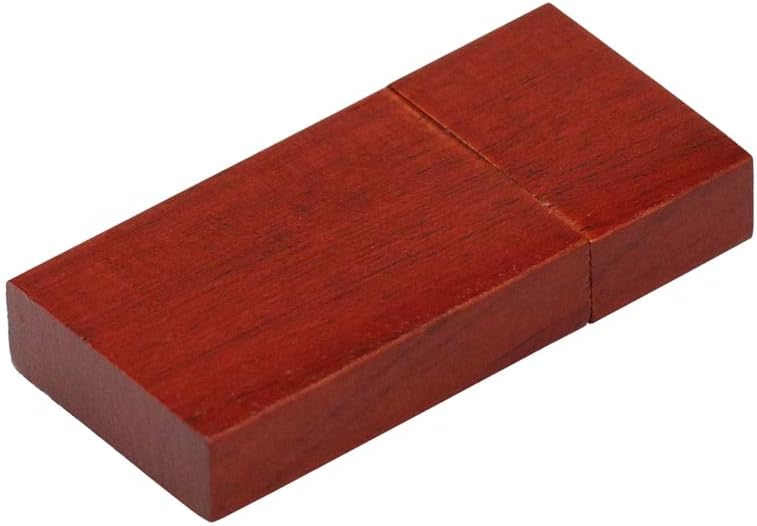 32GB Wood Rectangle 3.0 USB Flash Drive Pen Drive Data Storage Thumb Drive Memory Stick USB Drive USB Stick USB 3.0 Flash Drive PenDrive U Disk Flash Memory - Red