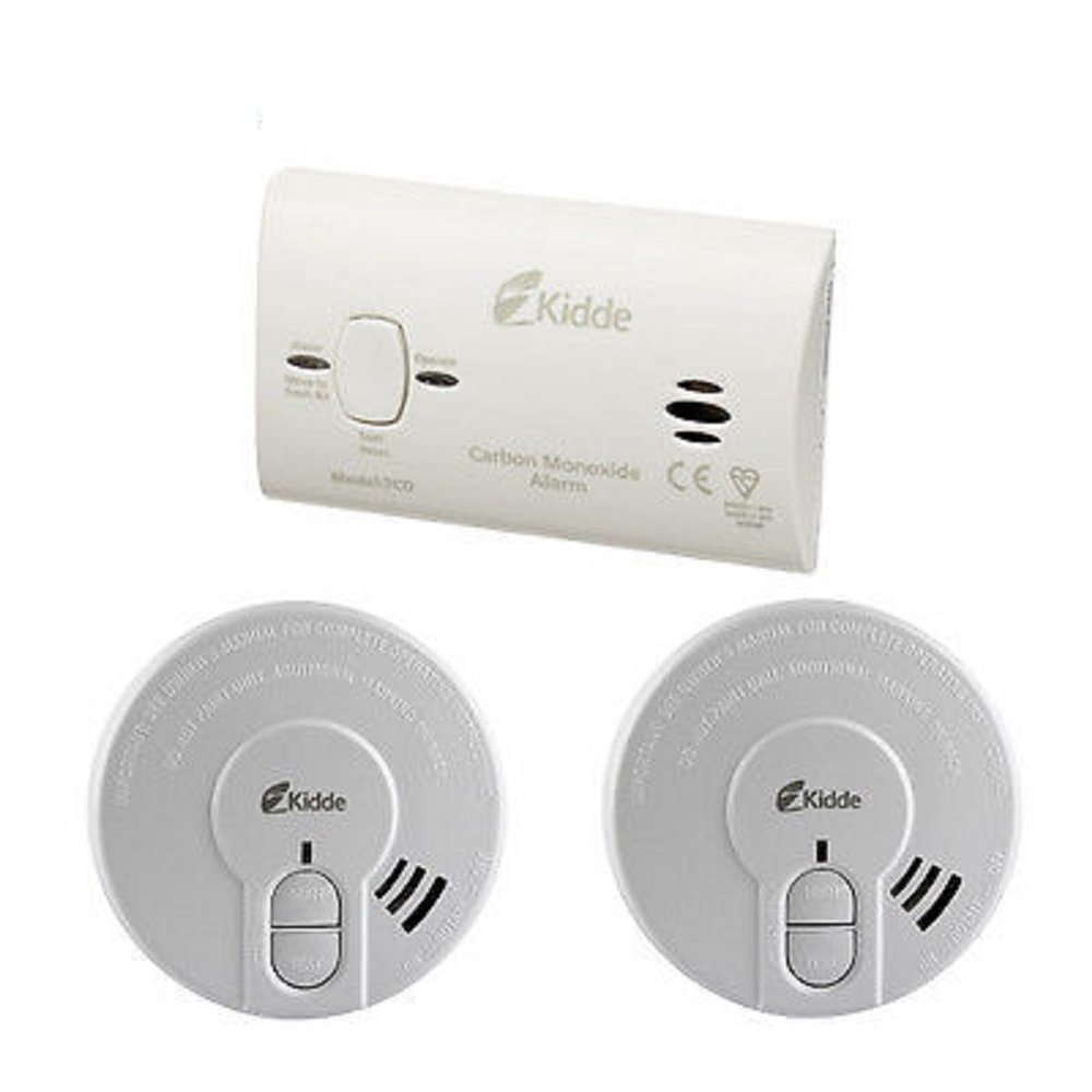 Buy Kidde CO3SA Premium Alarm Safety Pack 1 Carbon Monoxide and 2 x