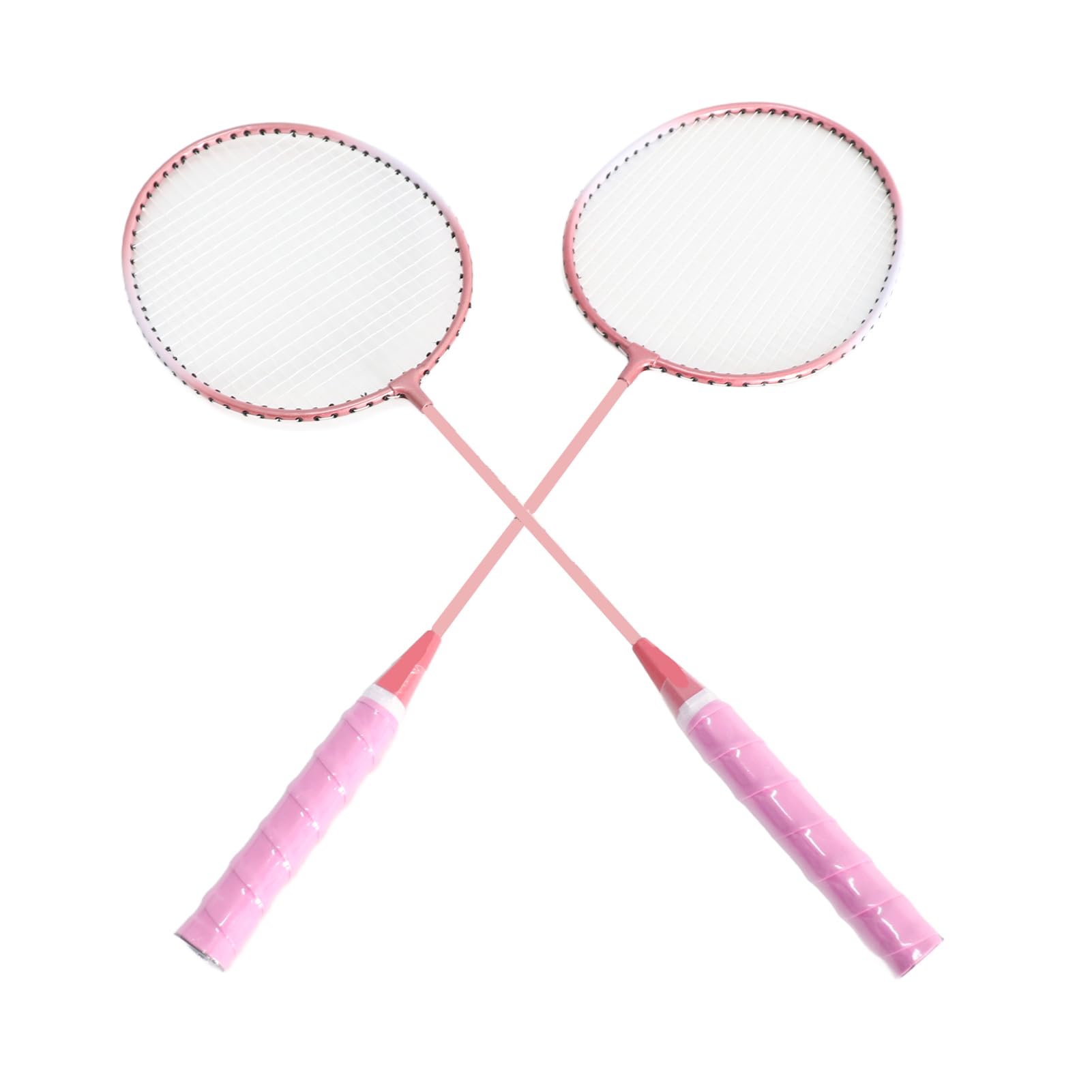 Sorandy 2 Piezas de Raquetas de Bádminton con Bolsas de Transporte de Shuttlecocks, Raquetas de Bádminton de Deportes de Metal para Juegos Al Aire, para Adultos y Adolescentes