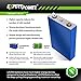 ExpertPower 4 Pack 3.2V 100Ah LiFePO4 Lithium Prismatic Battery Cell | UL 1973 A Grade 2500-7000 Life Cycles & 10-Year LifeSpan | Deep Cycle Rechargeable