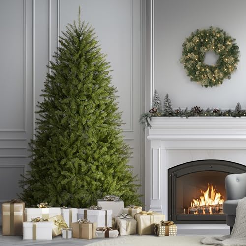 Image of National Tree Company 7 ft Unlit Dunhill Fir Full Artificial Christmas Tree, 2,144 Tips, Includes Stand, Green