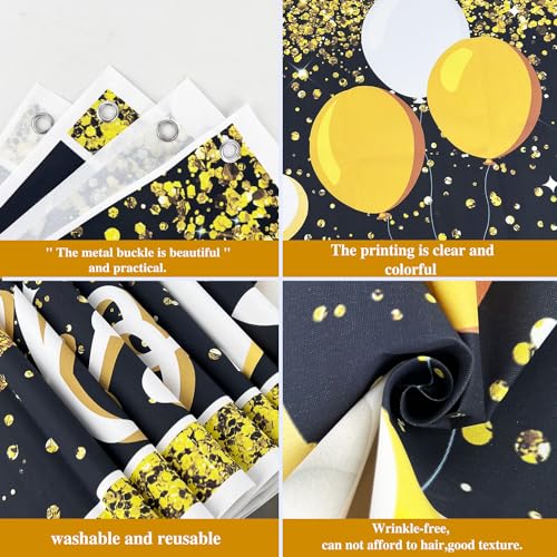 Image of Large Congrats Grad Banner Gold Class of 2026 Banner Backdrop Graduation 2026 Yard Sign for Graduation Party Supplies Graduation Decorations 2026 (Gold)