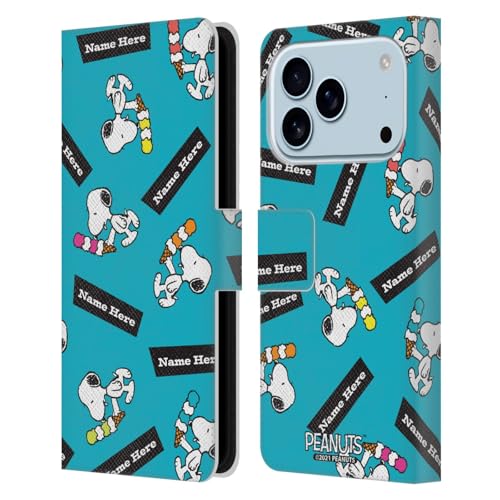 Étui Snoopy pour iPhone 17 Pro Head Case Designs portefeuille en cuir personnalisable