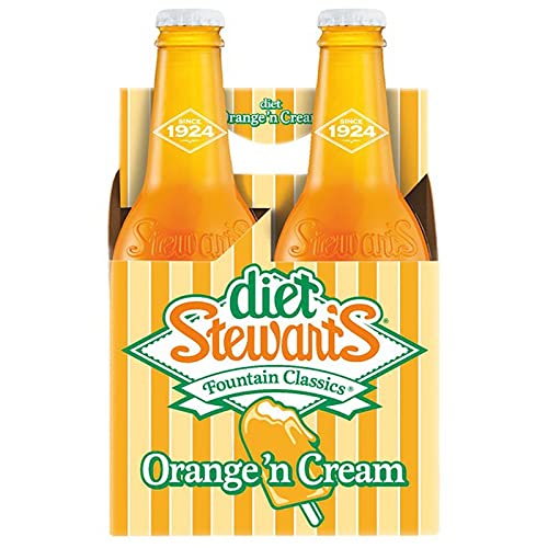 Stewarts Diet Orange n Cream, 12 oz Glass Bottle, 12 Units