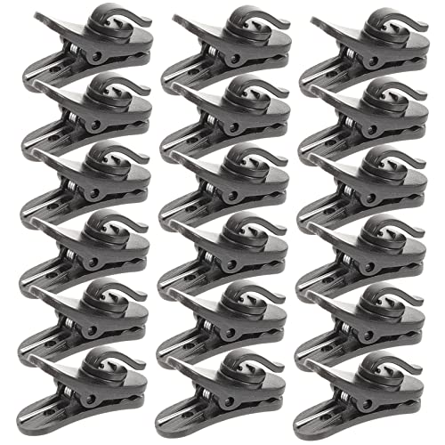 OFFSCH 20Piezas Clips de Micrófono de Plástico para Lavalier Abrazaderas para Cable de Micrófono Soporte de Clip para Corbata Accesorios de Micrófono Fijación Segura y Práctica