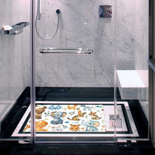 Alfombrilla antideslizante para bañera larga que evita caídas de adultos 7