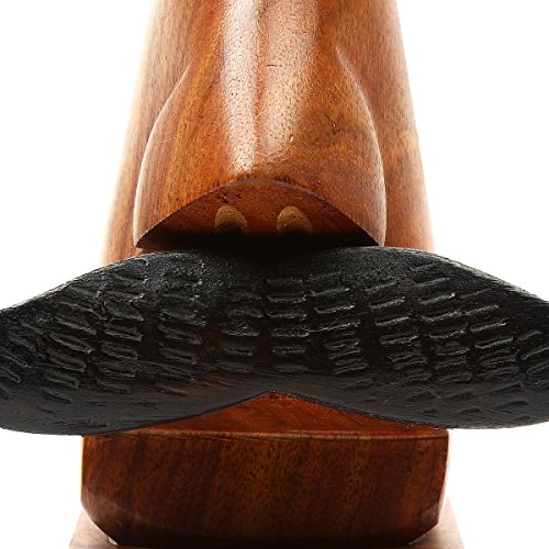 Image of Craftland Wood Spectacle Holder Stand (2.3 x 2.3 x 6 Inches, Brown)