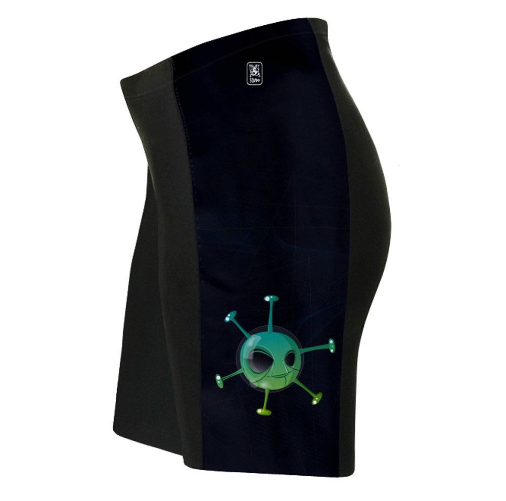 UFO Spaz Cycling Shorts for Men - Size 4XL Black