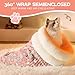 GROTOLY Pink Cat Sleeping Bag for Indoor Cats 2025 Upgraded 360° Wrap Semienclosed Cat Winter Sleeping Bag Soft Cat Cave Plush Large Cat Sack for 6-8kg Cats