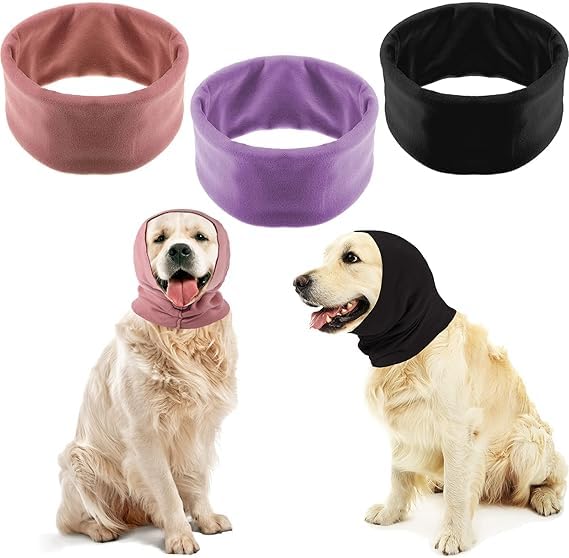 3 Pcs Dog Ear Muffs Noise Protection Covers Hearing Wrap Earmuff Winter Scarf