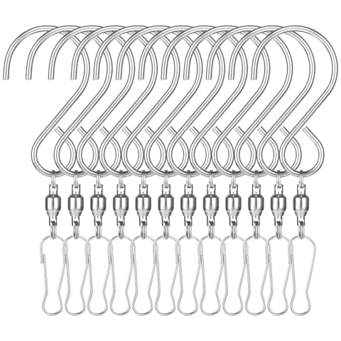 COMNICO 12 Pack Wind Spinner Swivel Hooks Cover