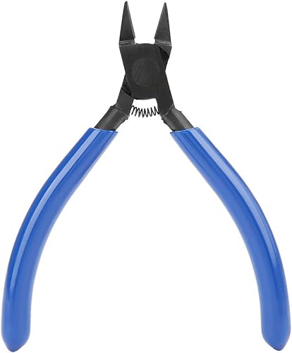 Miniatura 4 de Alicates de alambre de 4 pulgadas, alicates de alambre eléctrico de corte empotrado, alicates diagonales de acero al cromo vanadio, pinzas de corte