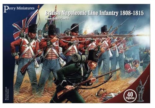 Perry Miniatures BH1 British Napoleonic Line Infantry 1808-15 28mm 40 Figures Hard Plastic by Perry Miniatures