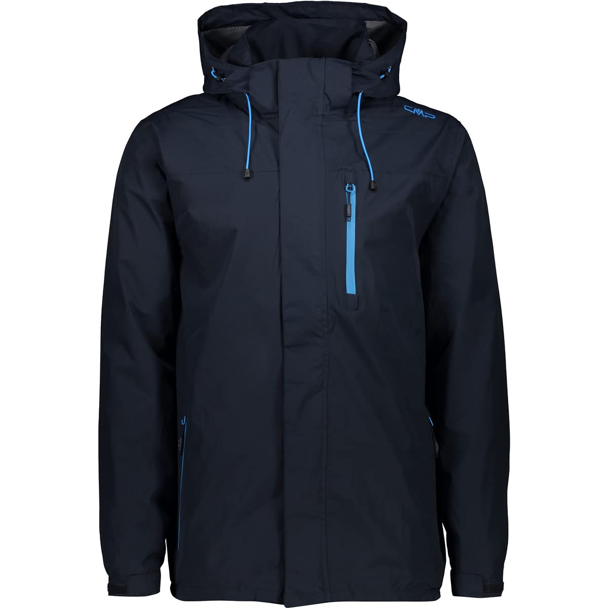 CMP - Chaqueta impermeable con capucha desmontable para hombre