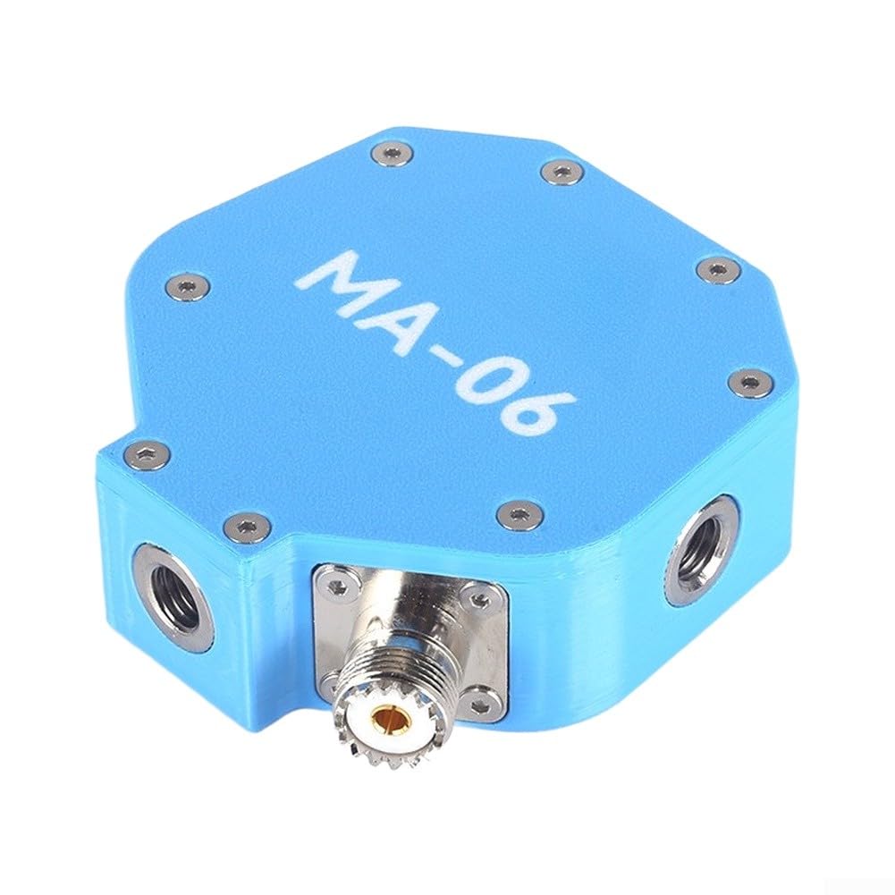 MA-06 Base a onde corte Dual Mode V orizzontale per frustino telescopico da 5,6 m 100 W SSB Ham Radio portatile configurazione da campo nero (blu)