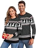 Aottori Weihnachten Pullover Damen Weihnachtspullover Familie Set...