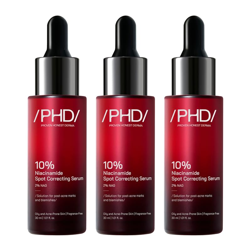 Image of /PHD / 10% Niacinamide Spot Correcting Serum | Niacinamide for Oily Skin, Acne Scars & Enlarged Pores | Face Serum for Acne-Prone Skin with 2% NAG | Fades Marks, Controls Oil I 90ml