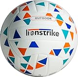 Lionstrike Outdoor-Volleyball - Offizielle Größe 5 - Fair-Trade-Sportgerät für Strand, Park & Garten - wasserdichte Nähte & rutschfeste TPU-Außenschicht, spezielle SR-Blase - 270g